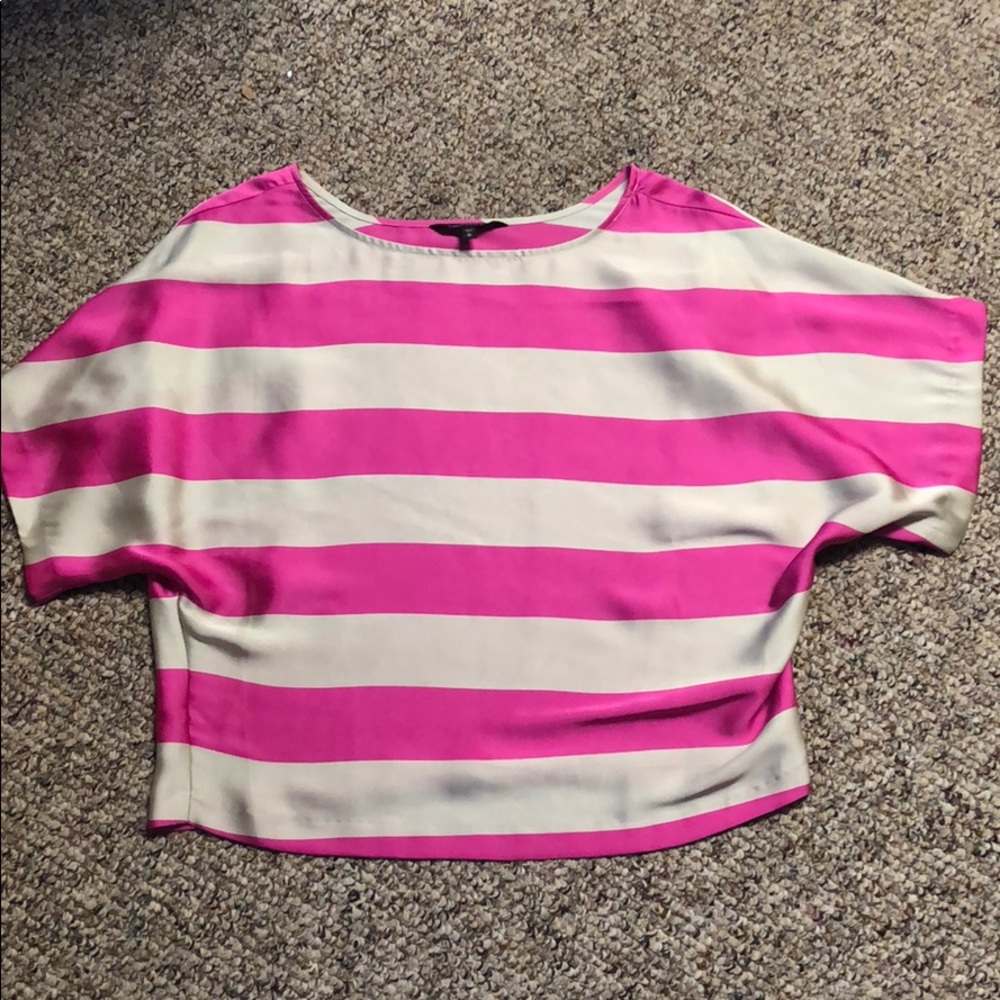 Express Satin Short Sleeve Blouse